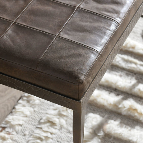 Malo Cocoa Brown Accent Bench by Classic Home at Eve Furniture