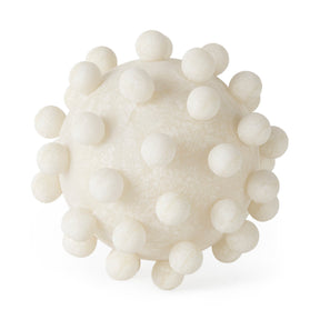 Malo Cream Resin Large Sphere Decorative Object by Mercana at Eve Furniture
