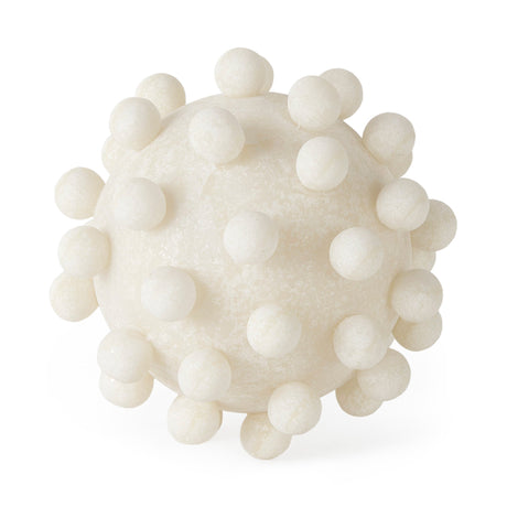 Malo Cream Resin Large Sphere Decorative Object by Mercana at Eve Furniture