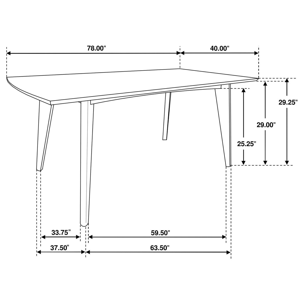 Malone Dark Walnut/Gray 5-Piece Dining Set