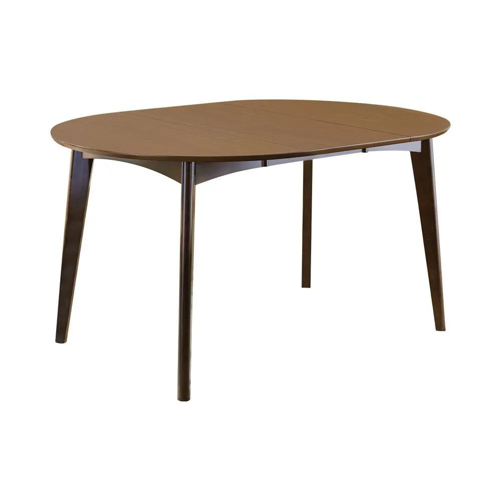 Malone Dark Walnut Oval Dining Table by Coaster at Eve Furniture