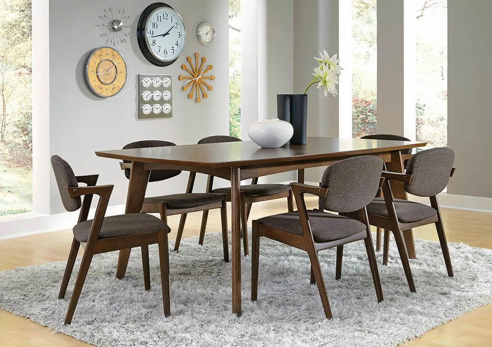 Malone Dark Walnut Rectangular Dining Table by Coaster at Eve Furniture