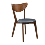 Malone Dark Walnut/Black Upholstered Dining Chairs, Set of 2 by Coaster at Eve Furniture