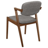 Malone Dark Walnut/Gray 5-Piece Dining Set by Coaster at Eve Furniture