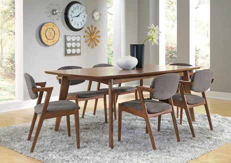 Malone Dark Walnut/Gray 5-Piece Dining Set by Coaster at Eve Furniture