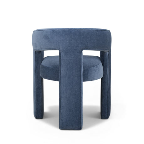 Malone Denim Blue Performance Fabric Dining Chair by TOV Furniture at Eve Furniture
