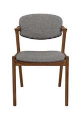 Malone Gray/Dark Walnut Dining Side Chairs, Set of 2