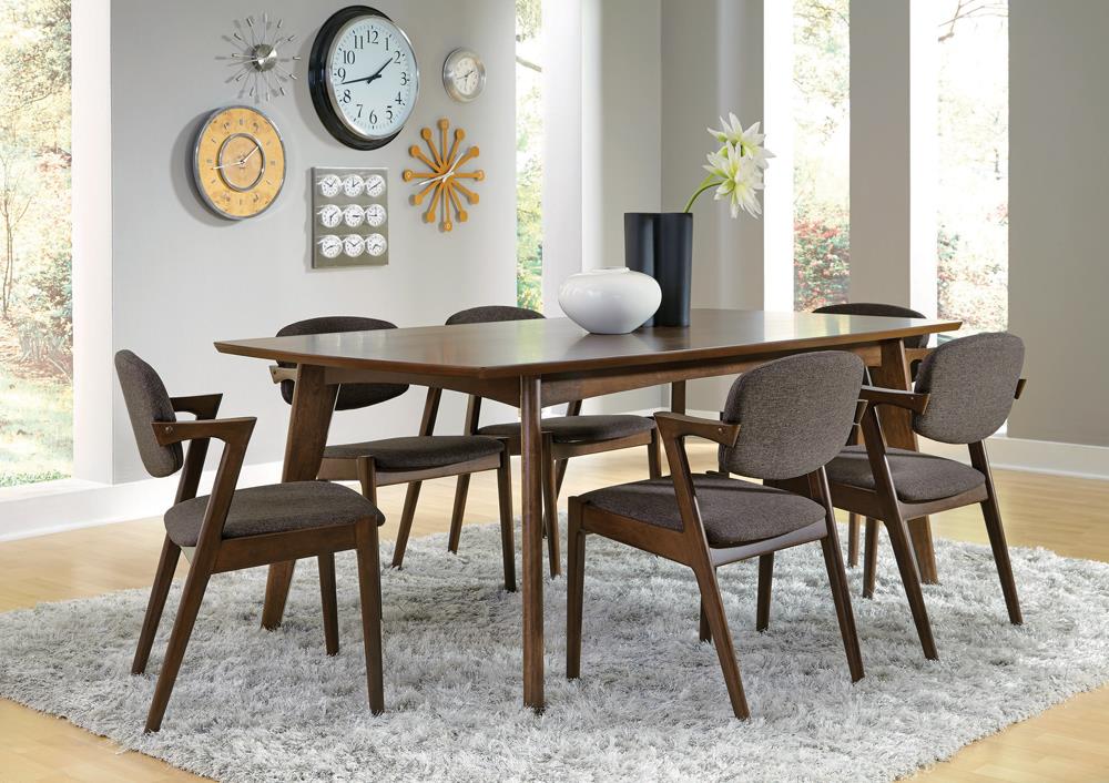 Malone Gray/Dark Walnut Dining Side Chairs, Set of 2