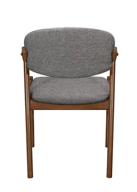 Malone Gray/Dark Walnut Dining Side Chairs, Set of 2 by Coaster at Eve Furniture