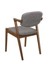 Malone Gray/Dark Walnut Dining Side Chairs, Set of 2 by Coaster at Eve Furniture