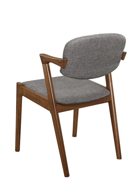 Malone Gray/Dark Walnut Dining Side Chairs, Set of 2 by Coaster at Eve Furniture
