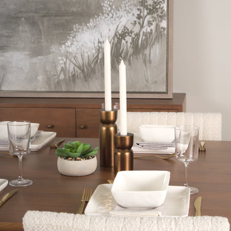 Malta Aluminum Candle Holder Small by Mercana at Eve Furniture