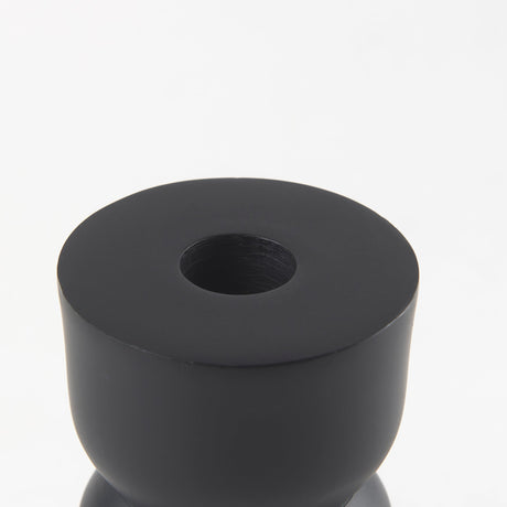 Malta Black Large Metal Candle Holder by Mercana at Eve Furniture