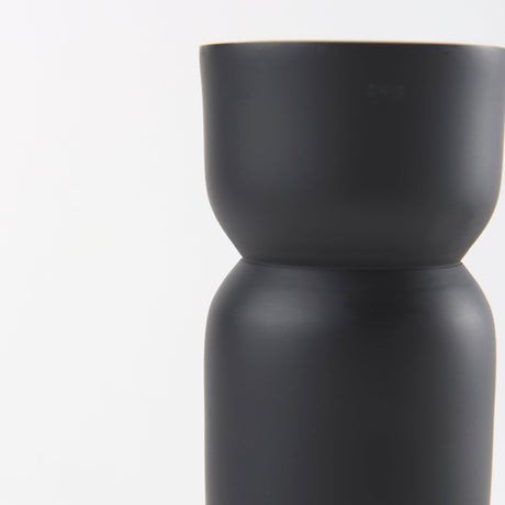 Malta Black Large Metal Candle Holder by Mercana at Eve Furniture