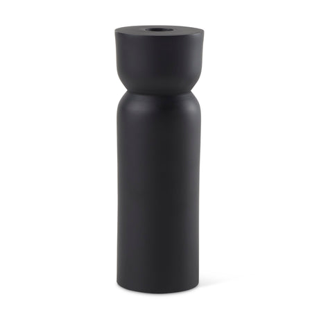 Malta Black Large Metal Candle Holder by Mercana at Eve Furniture