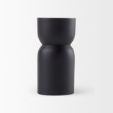 Malta Small Black Metal Candle Holder by Mercana at Eve Furniture