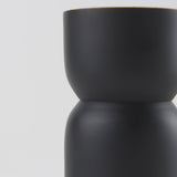 Malta Small Black Metal Candle Holder by Mercana at Eve Furniture