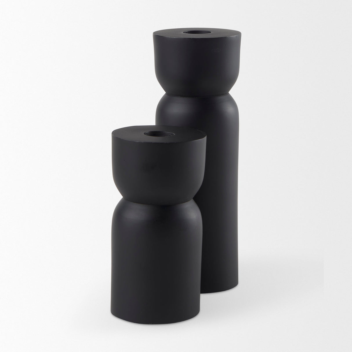 Malta Small Black Metal Candle Holder by Mercana at Eve Furniture