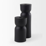Malta Small Black Metal Candle Holder by Mercana at Eve Furniture