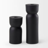 Malta Small Black Metal Candle Holder by Mercana at Eve Furniture