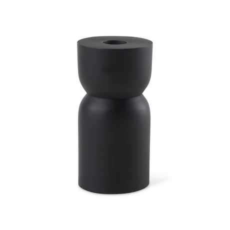 Malta Small Black Metal Candle Holder by Mercana at Eve Furniture