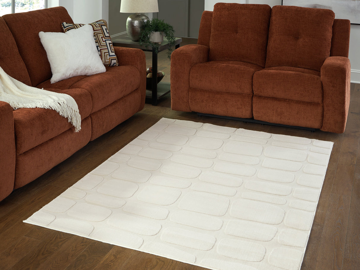 Malvinsboro Sandstone Washable Medium Rug by Ashley at Eve Furniture