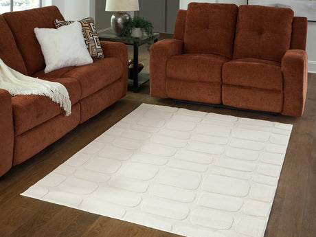 Malvinsboro Sandstone Washable Medium Rug by Ashley at Eve Furniture
