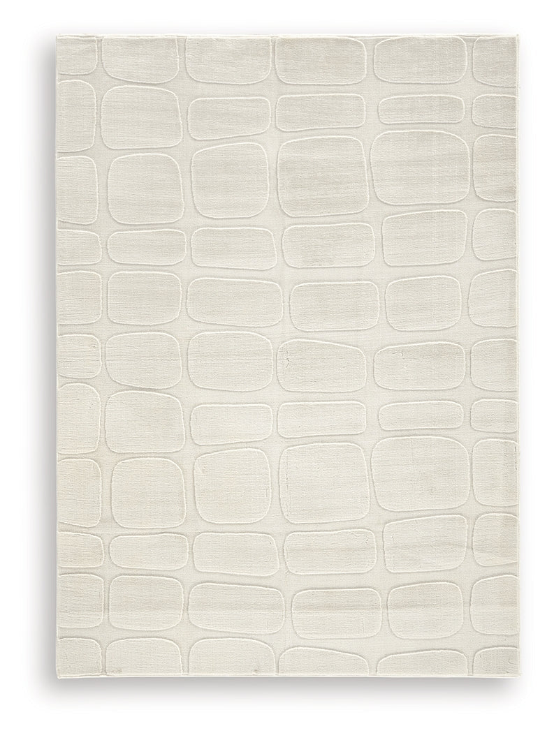 Malvinsboro Sandstone Washable Medium Rug by Ashley at Eve Furniture