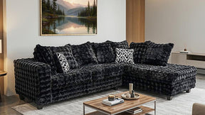 Mamba Black Right Arm Facing (RAF) Sectional by New Era Innovations at Eve Furniture