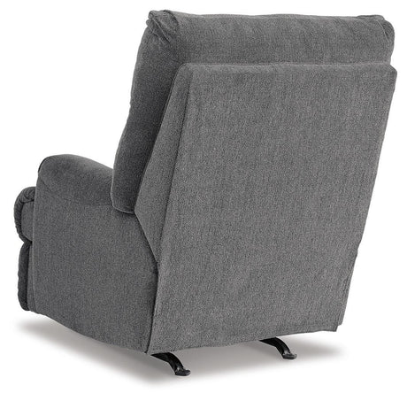 Man Fort Graphite Recliner by Ashley at Eve Furniture