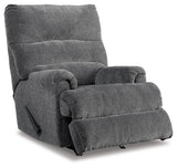 Man Fort Graphite Recliner by ASHLEY FURNITURE at Eve Furniture