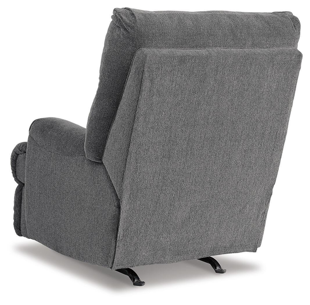 Man Fort Graphite Recliner by ASHLEY FURNITURE at Eve Furniture