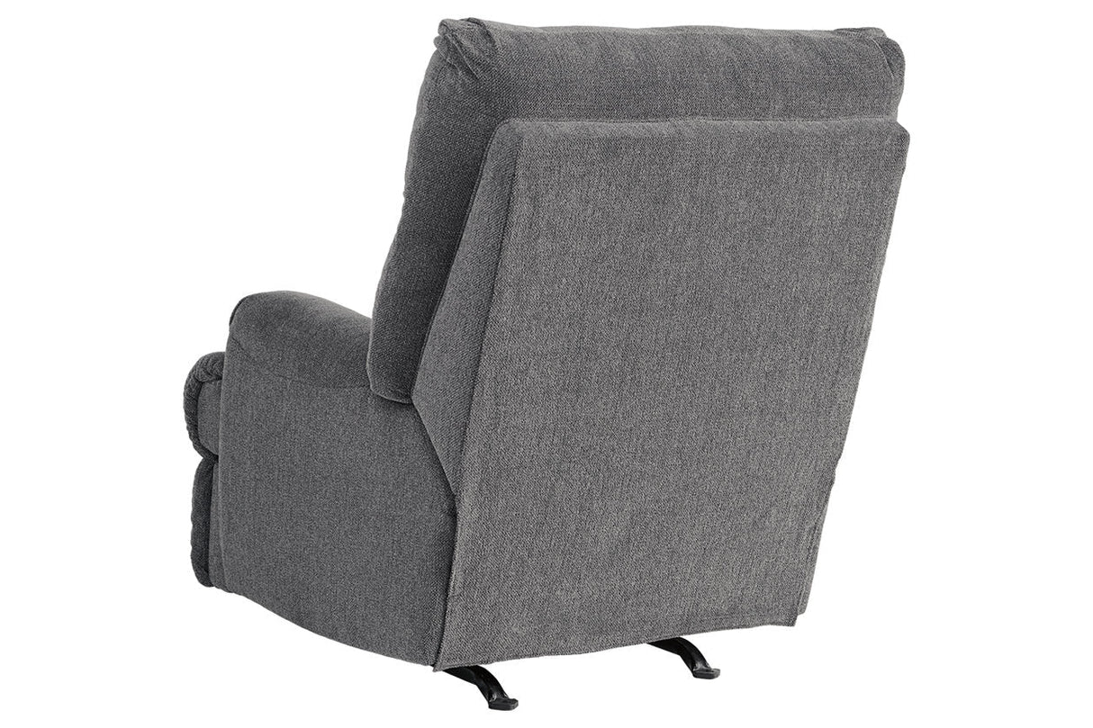 Man Fort Graphite Recliner by ASHLEY FURNITURE at Eve Furniture