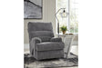 Man Fort Graphite Recliner by ASHLEY FURNITURE at Eve Furniture