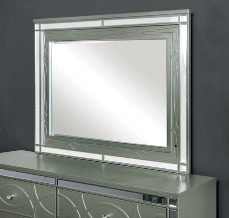 Manar Silver Mirror by Furniture of America at Eve Furniture