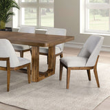 Mandal Chestnut/White 7-Piece Dining Room Set by Furniture of America at Eve Furniture