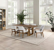 Mandal Chestnut/White 7-Piece Dining Room Set by Furniture of America at Eve Furniture