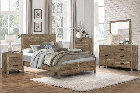 Mandan Weathered Pine Dresser by Homelegance at Eve Furniture