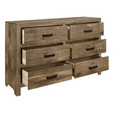 Mandan Weathered Pine Dresser by Homelegance at Eve Furniture