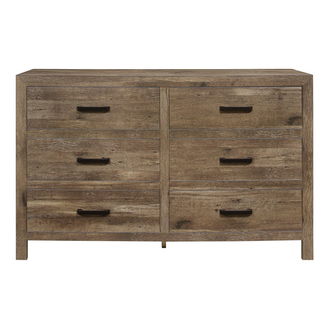 Mandan Weathered Pine Dresser by Homelegance at Eve Furniture