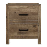 Mandan Weathered Pine Nightstand by Homelegance at Eve Furniture