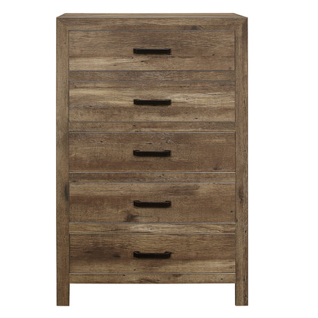 Mandan Weathered Pine Panel Bedroom Set by Homelegance at Eve Furniture