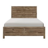 Mandan Weathered Pine Queen Panel Bed by Homelegance at Eve Furniture