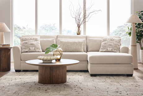 Mandi Point Marble 2-Piece Sectional Sofa Chaise by Ashley at Eve Furniture