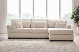 Mandi Point Marble 2-Piece Sectional Sofa Chaise by Ashley at Eve Furniture