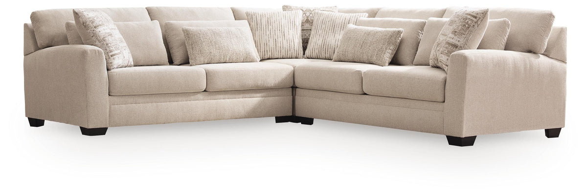 Mandi Point Marble 3-Piece Sectional by Ashley at Eve Furniture