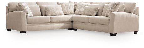 Mandi Point Marble 3-Piece Sectional by Ashley at Eve Furniture
