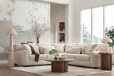 Mandi Point Marble 3-Piece Sectional by Ashley at Eve Furniture