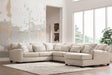 Mandi Point Marble 4-Piece Sectional with Chaise by Ashley at Eve Furniture