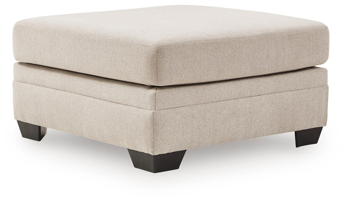 Mandi Point Marble Oversized Accent Ottoman by Ashley at Eve Furniture